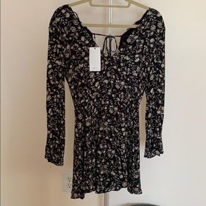 MNG bell sleeved mini dress